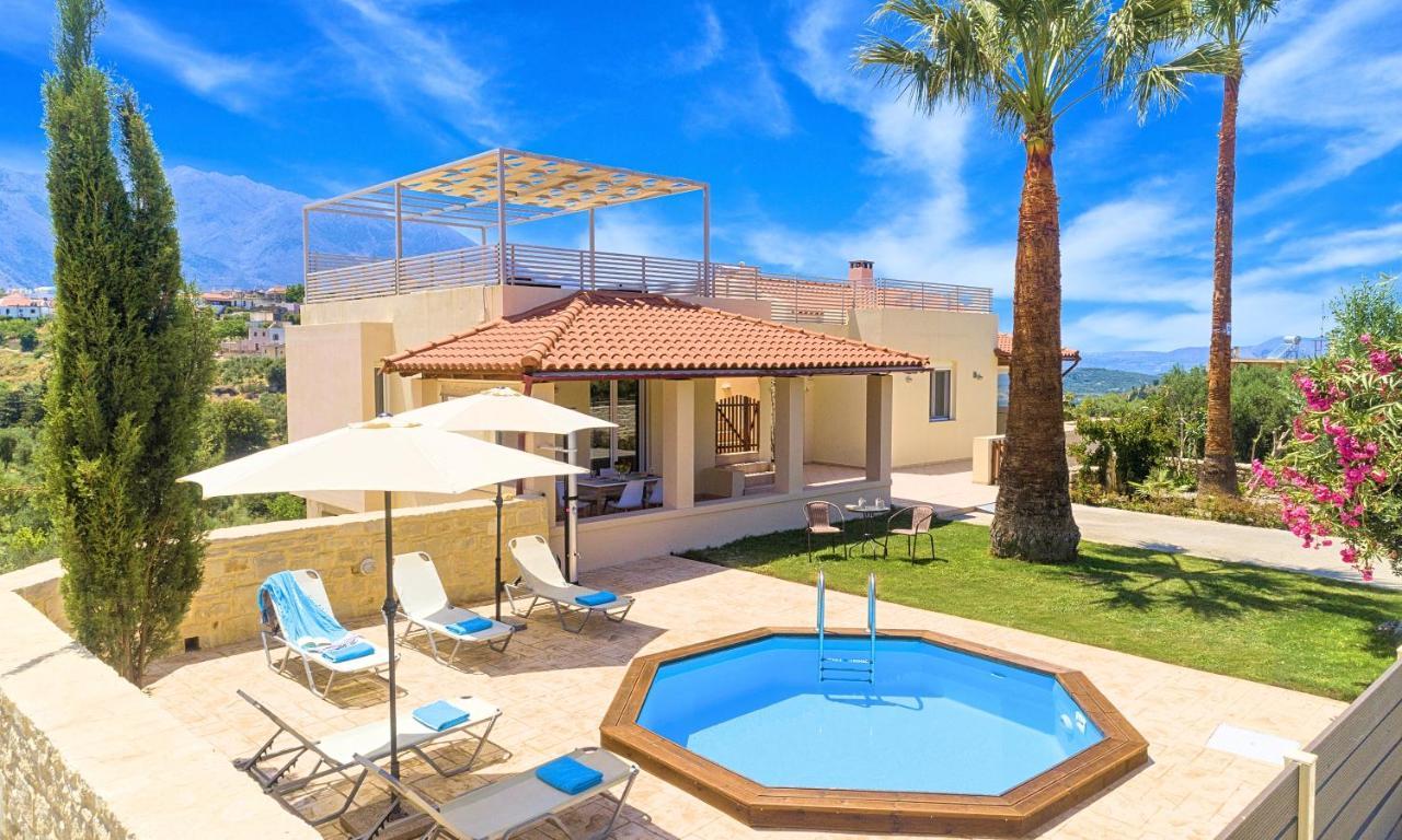 Villa Di Palma Heated Pool Koufi 외부 사진