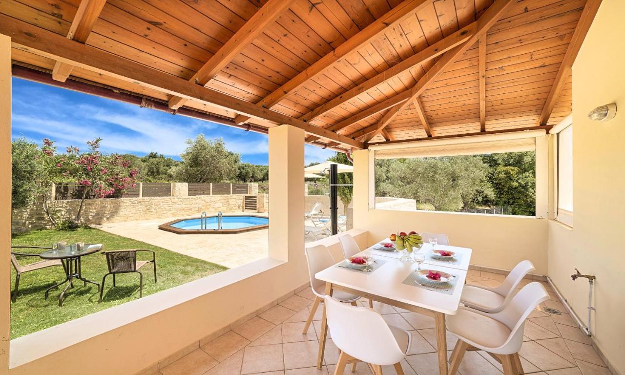 Villa Di Palma Heated Pool Koufi 외부 사진